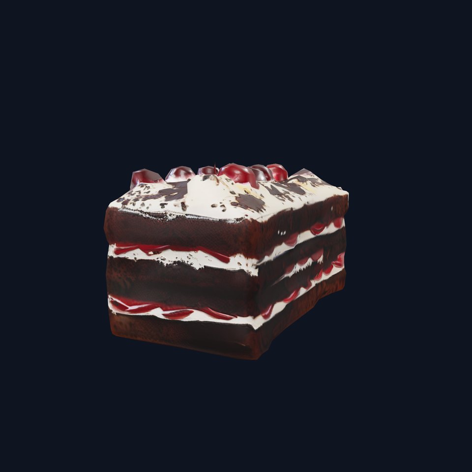Cherry Chocolate Cake model pack