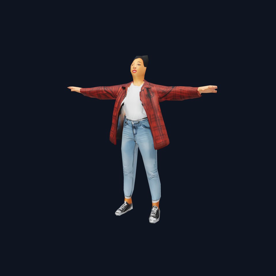 Plaid Jacket Casual model pack