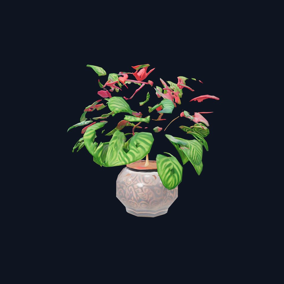 Vibrant Decorative Plant model pack