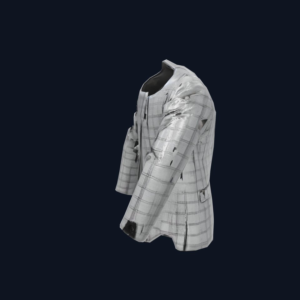 Plaid Gray Suit Jacket model pack