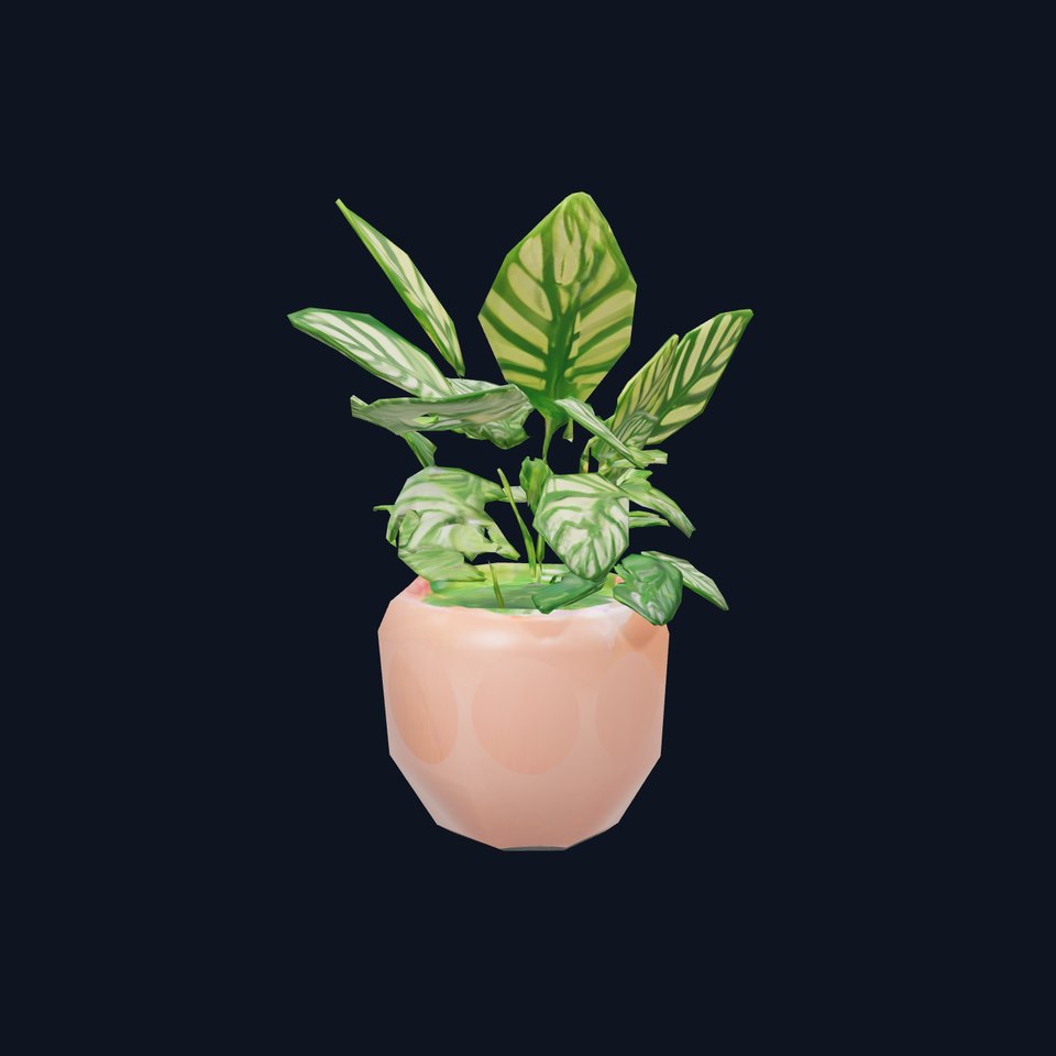 Green Foliage Plant model pack