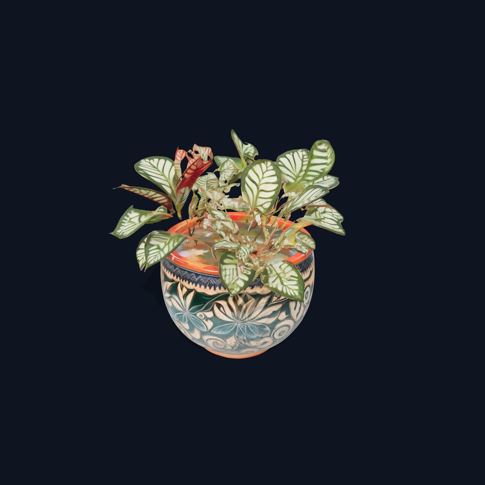 Ornate Ceramic Plant model pack