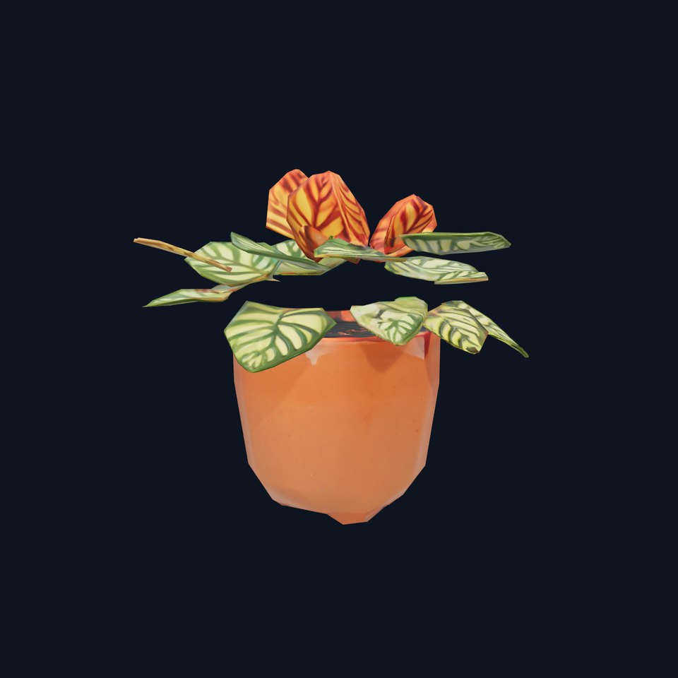 Vibrant Potted Plant model pack