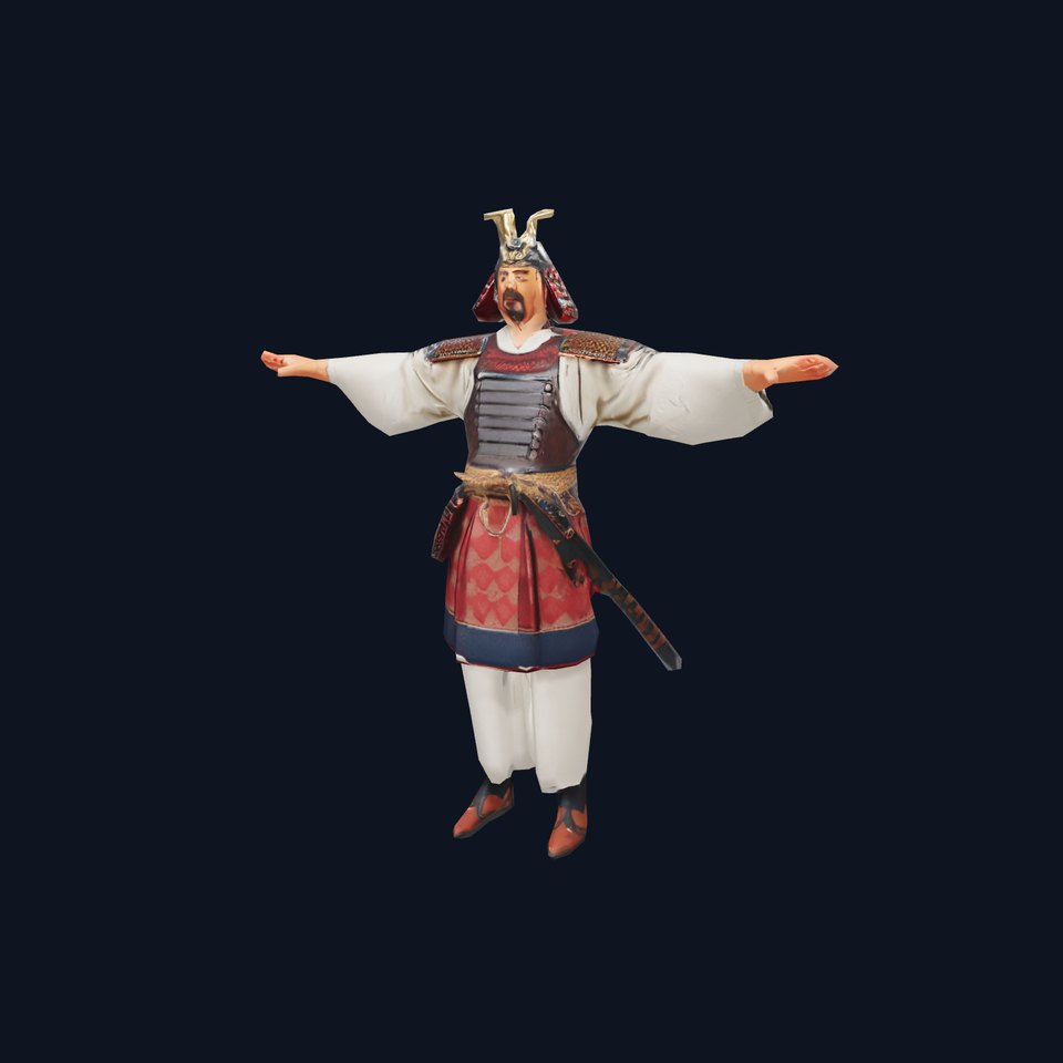 Samurai Warrior Armor model pack