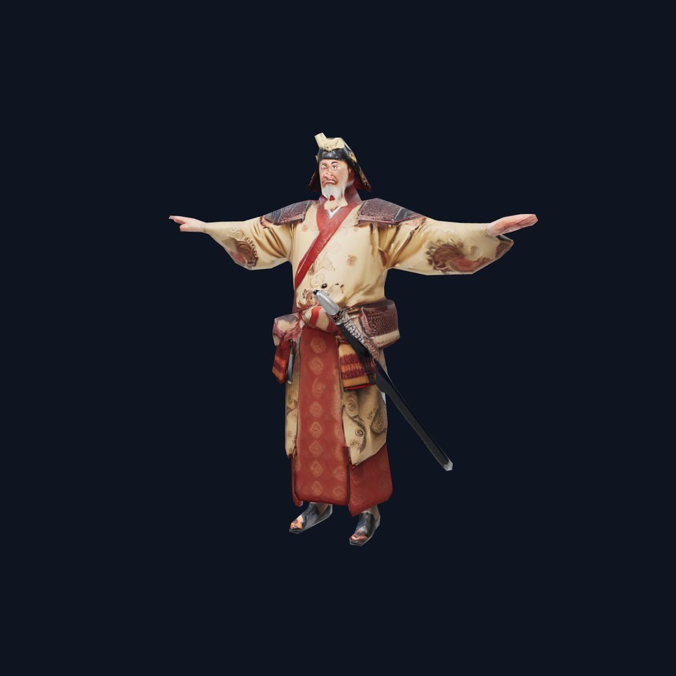 Regal Samurai Warrior model pack