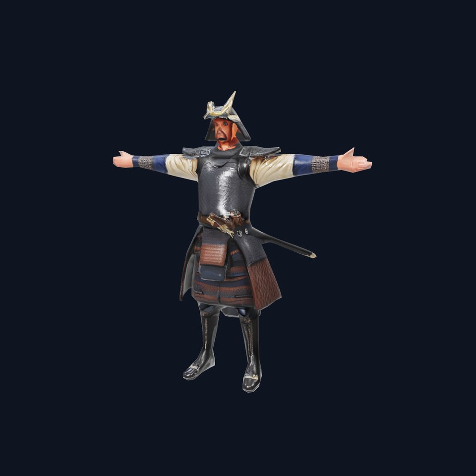 Samurai Armor Warrior model pack