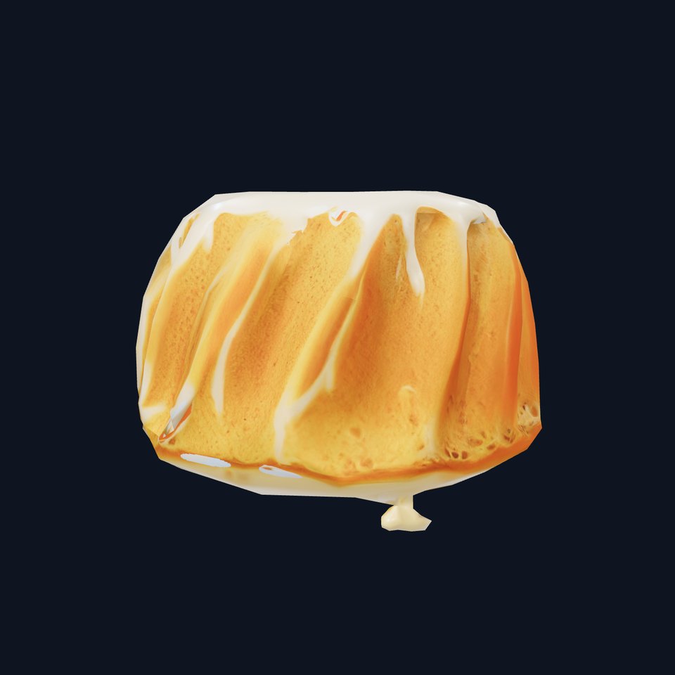 Vanilla Drizzle Cake model pack