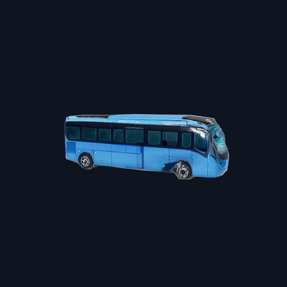 Sleek Blue Bus model pack