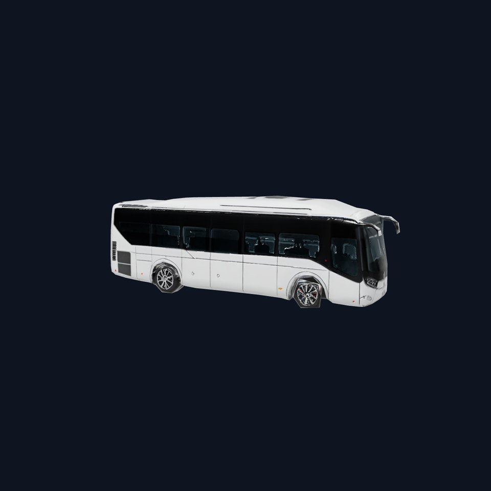 Modern Silver Bus model pack