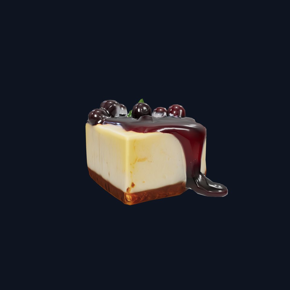 Cherry Cheesecake Dessert model pack
