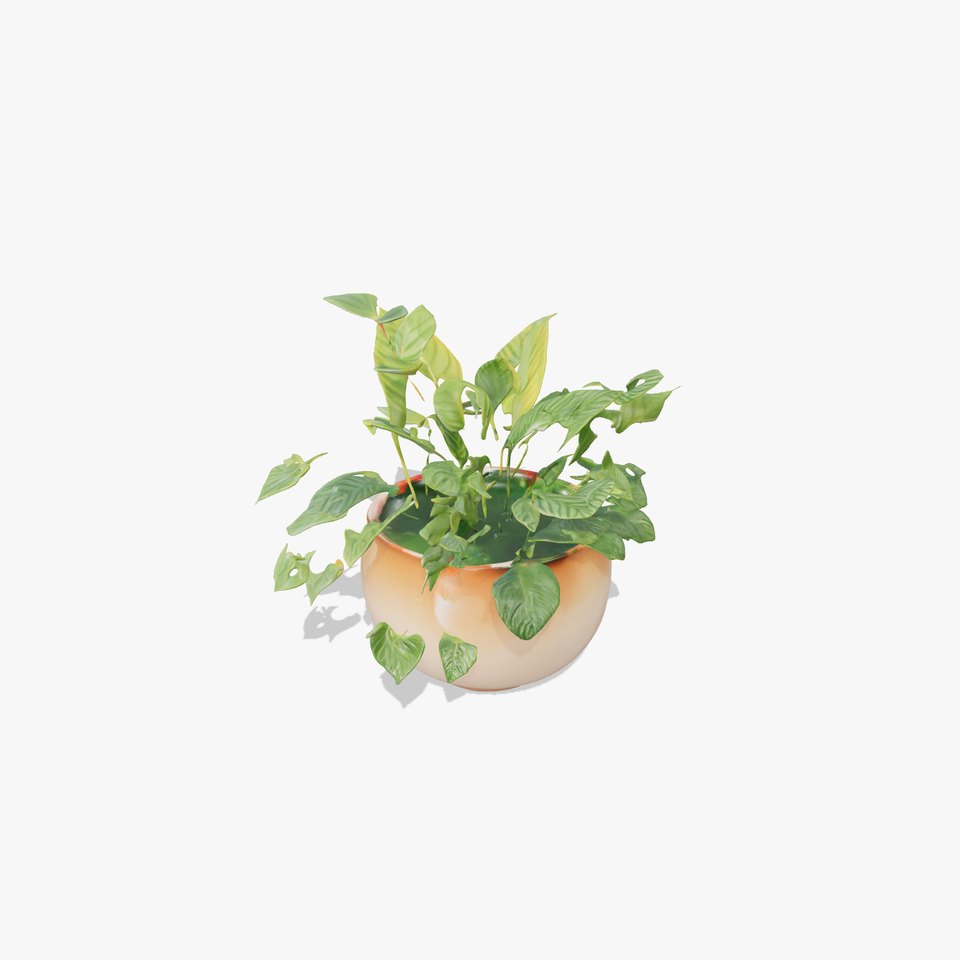 Green Foliage Planter model pack