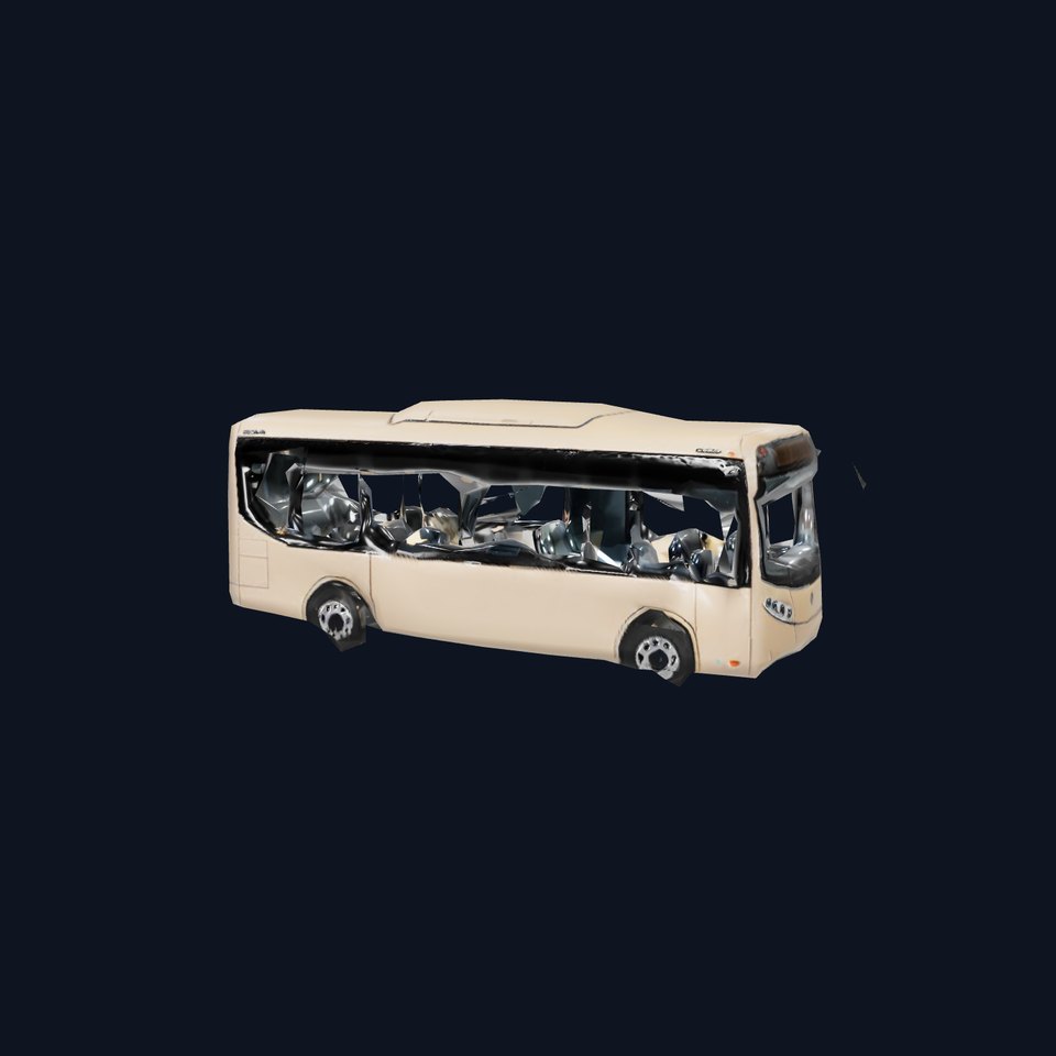 Beige City Bus model pack