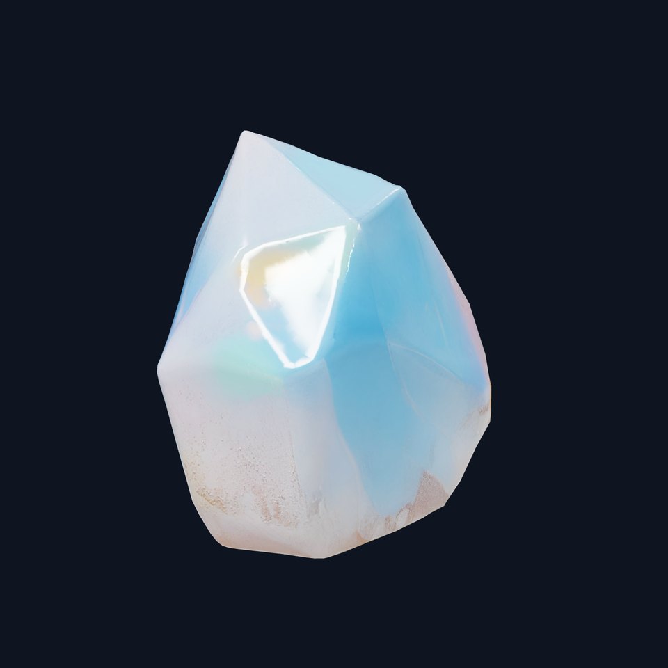 Iridescent Crystal Gem model pack