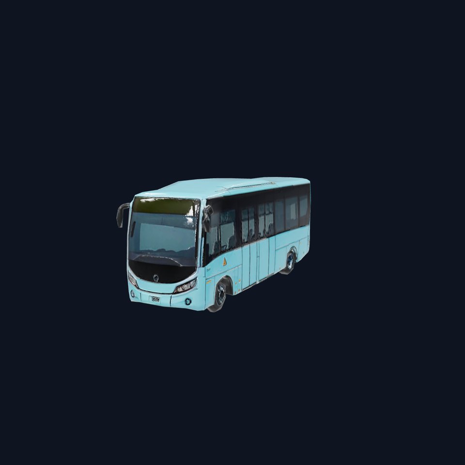 Sky Blue Bus model pack
