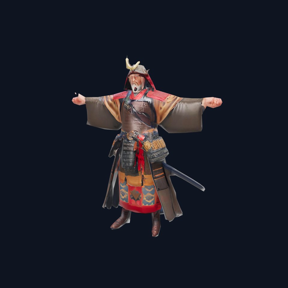Samurai Warrior Traditional model pack