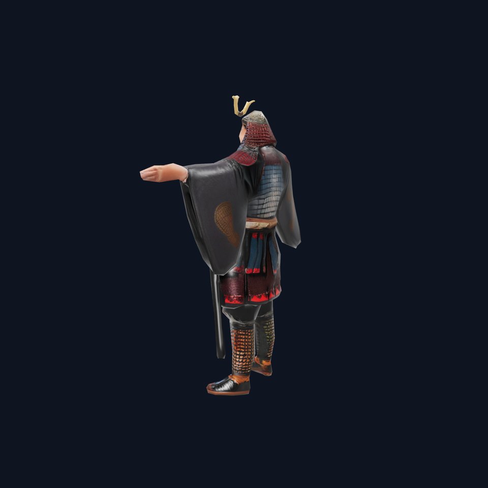 Samurai Armor Warrior model pack