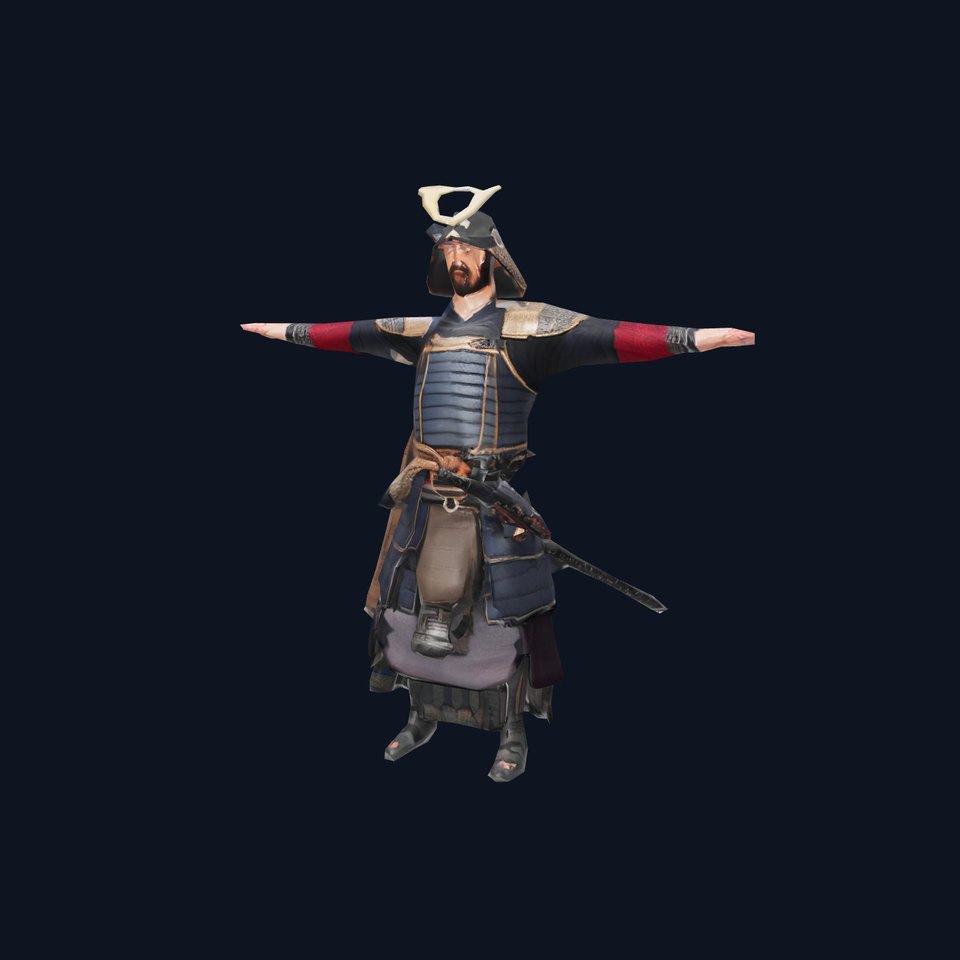 Samurai Armor Warrior model pack