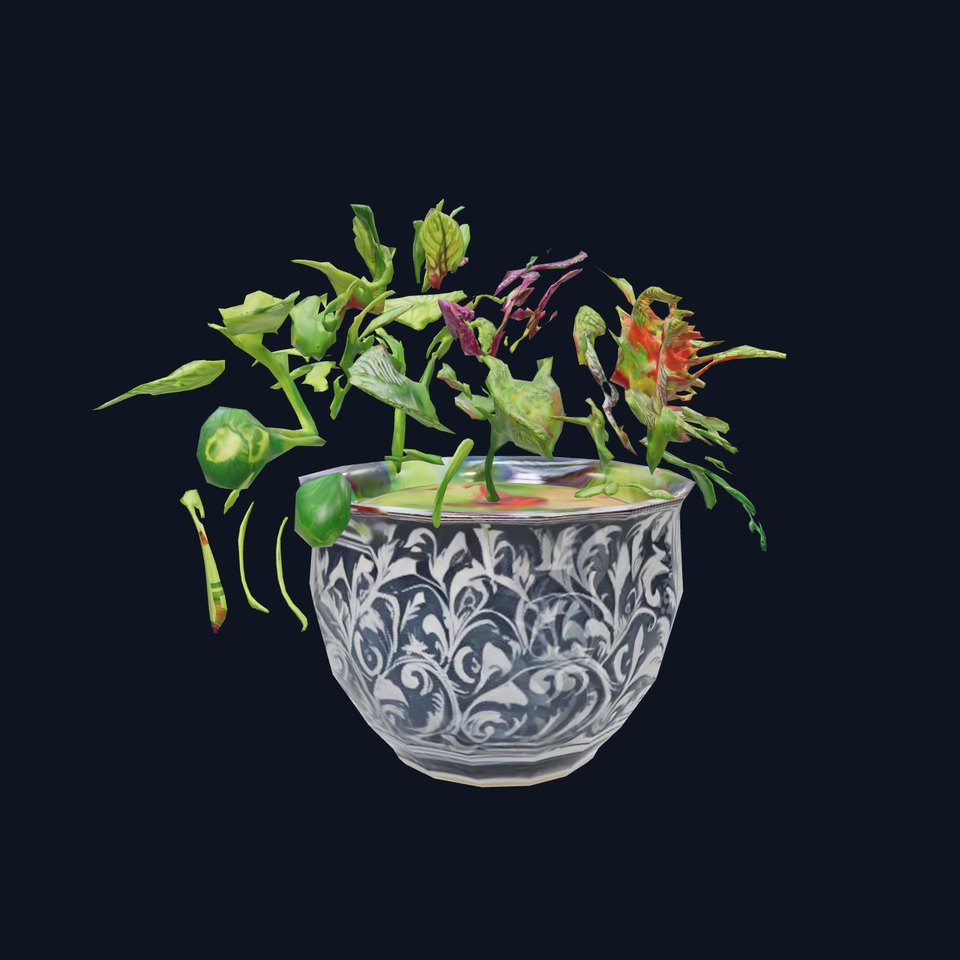 Vibrant Foliage Arrangement model pack