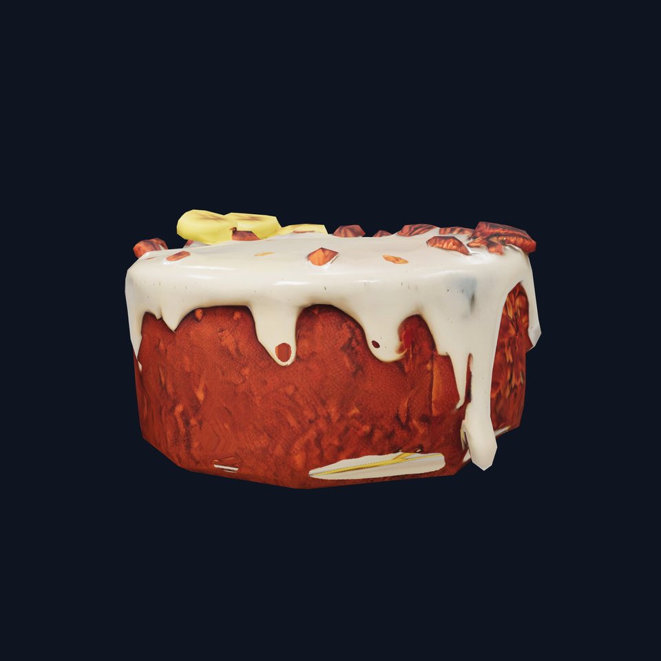 Banana Pecan Cake model pack
