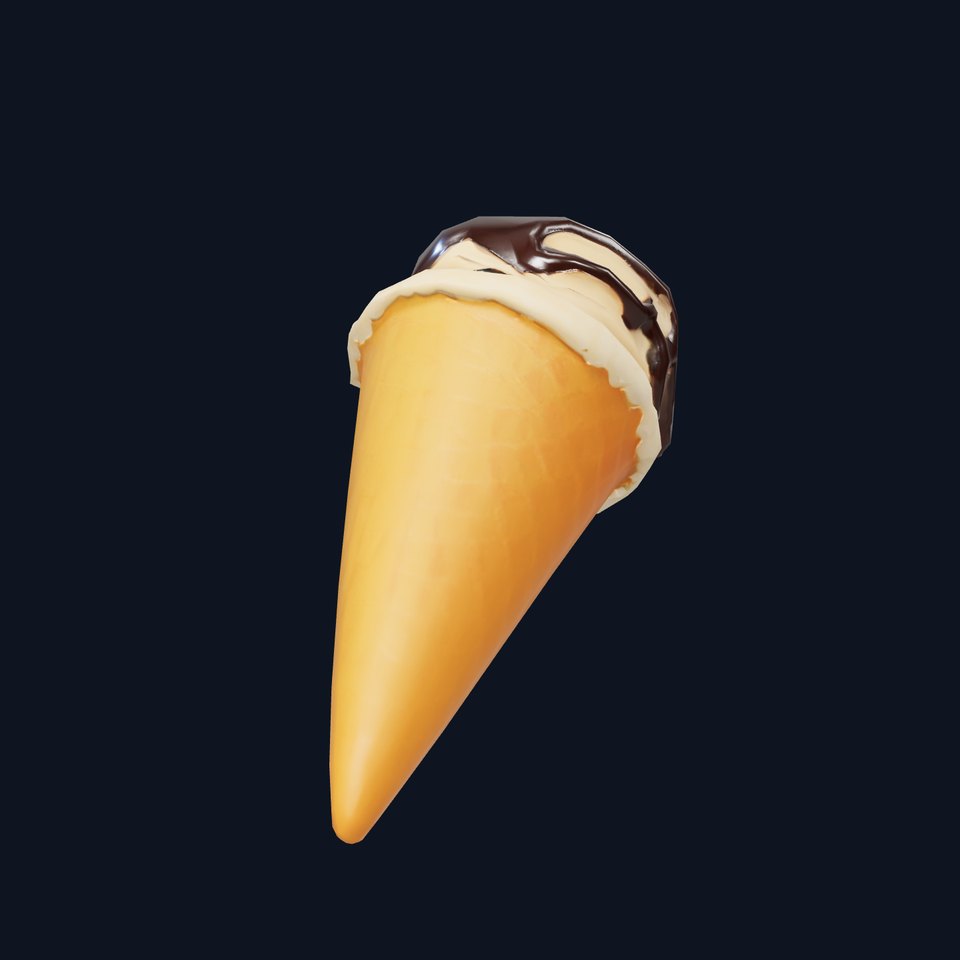 Chocolate Vanilla Ice Cream model pack