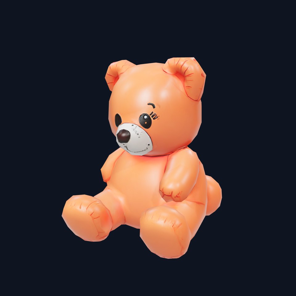 Orange Inflatable Bear model pack