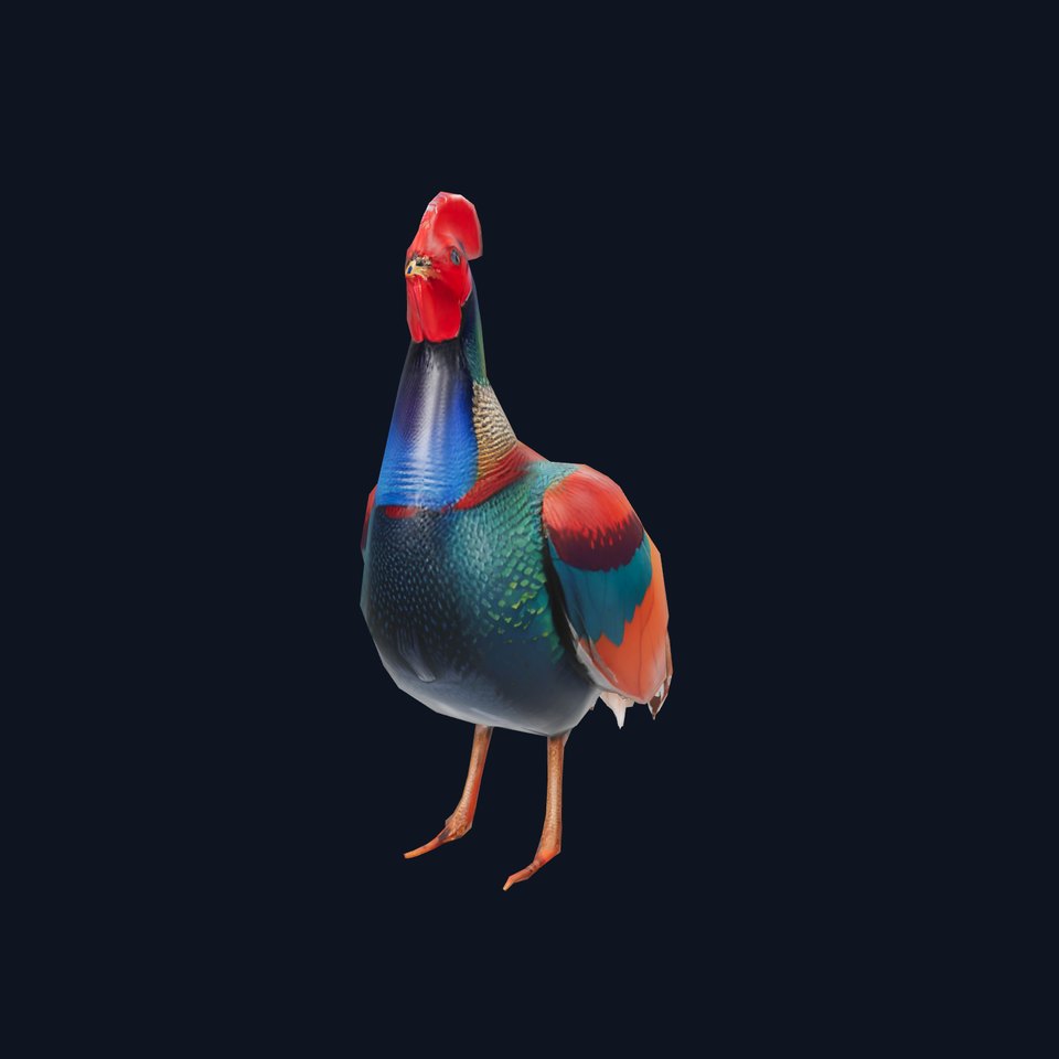 Vibrant Rooster model pack