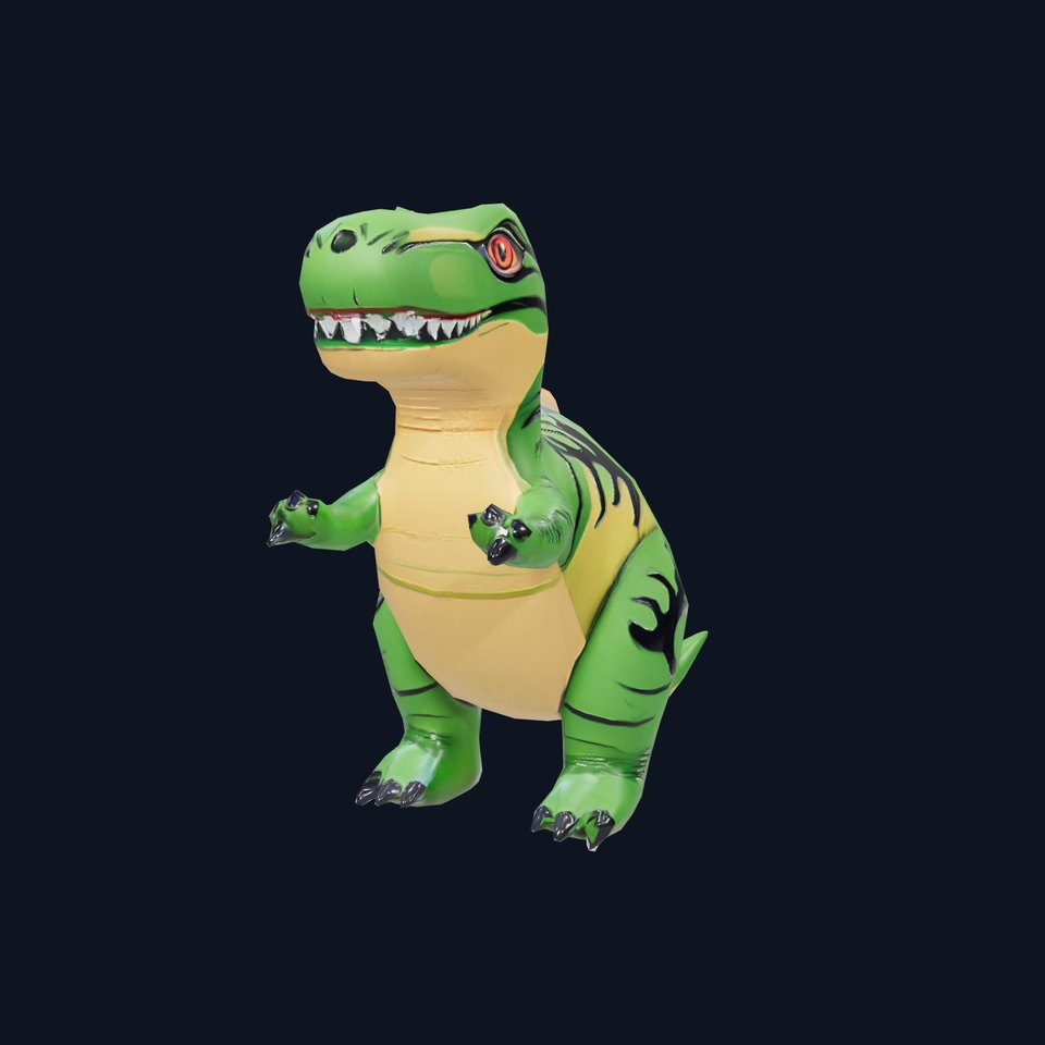 Inflatable Dinosaur Green model pack