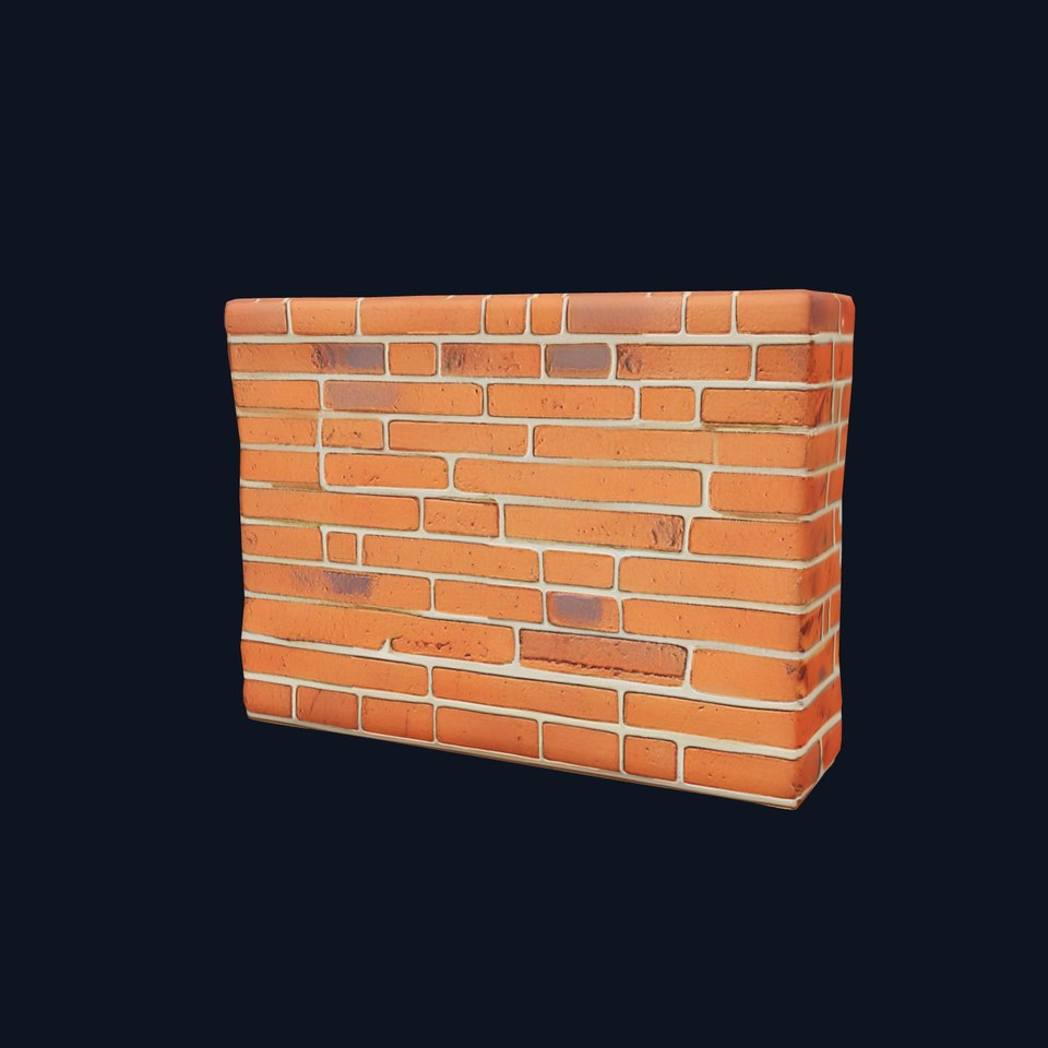 Rustic Brick Wall model pack
