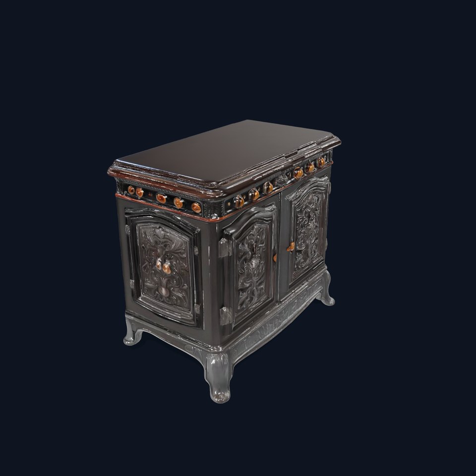 Baroque Carved Cabinet model pack