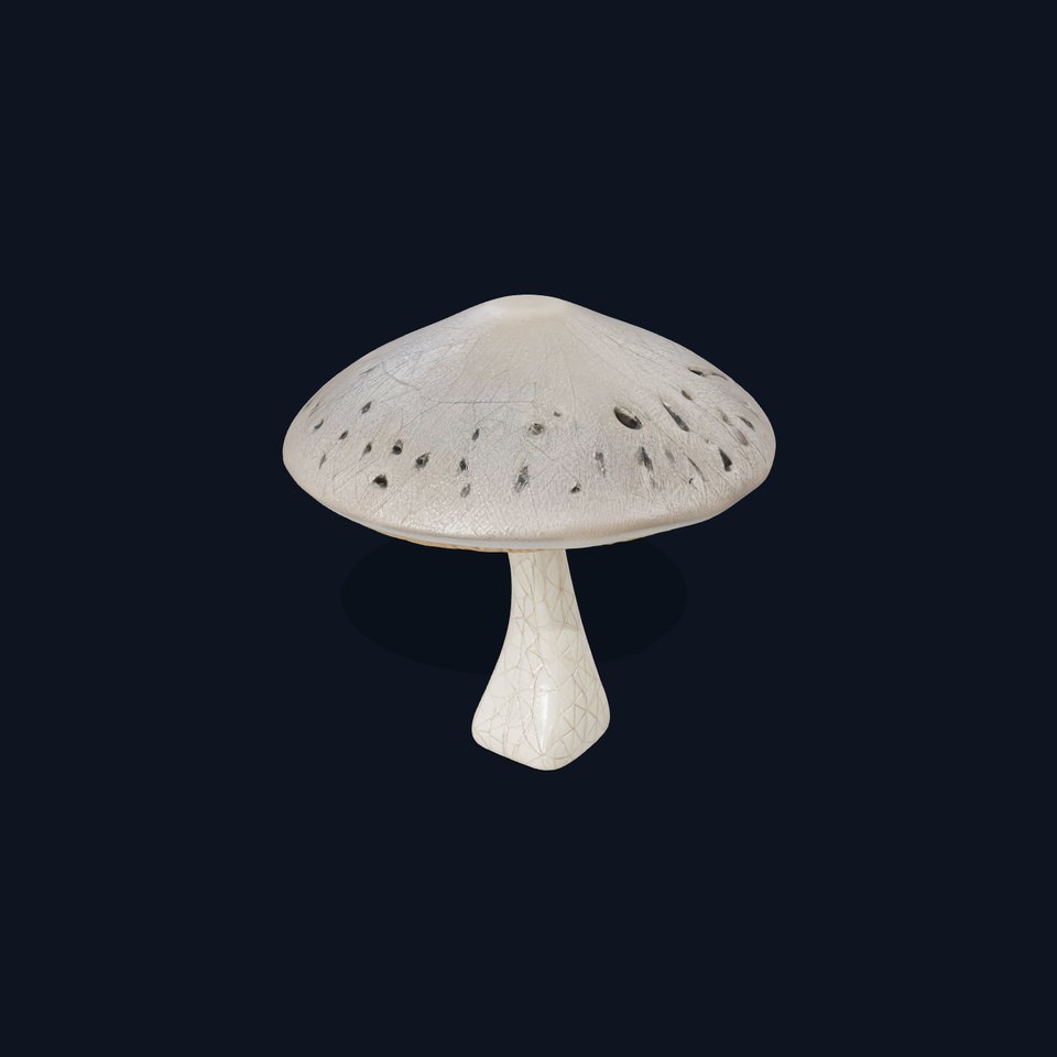 Golden Textured Mushroom model pack