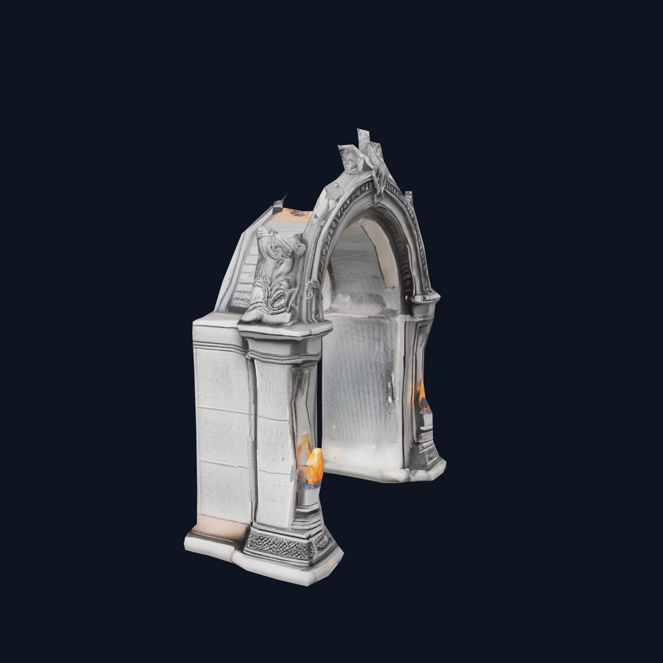 Ornate Stone Archway model pack