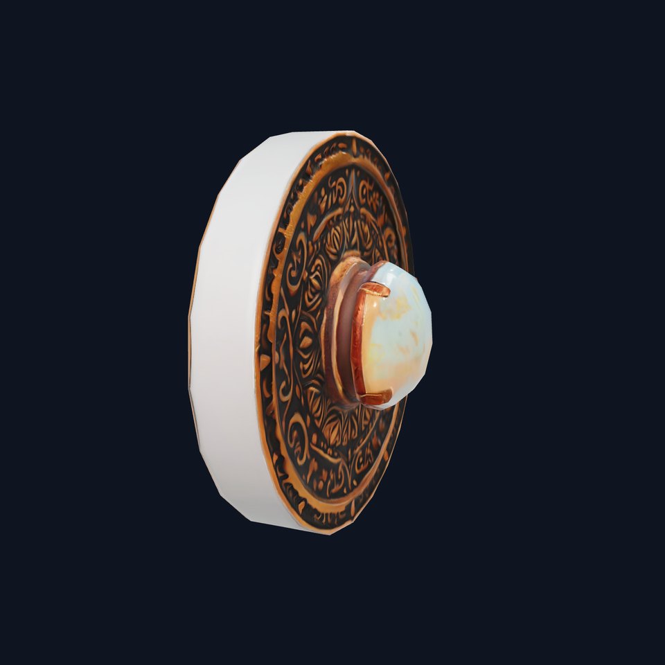 Ornate Copper Medallion model pack