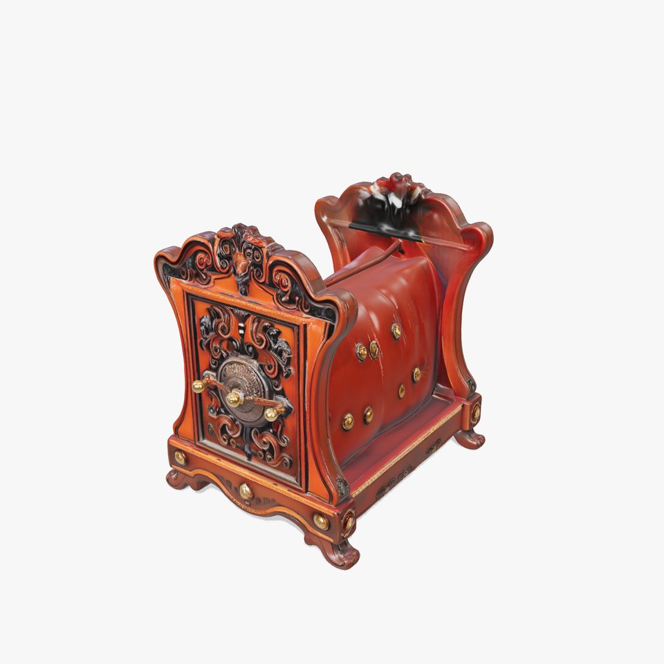 Ornate Vintage Cradle model pack