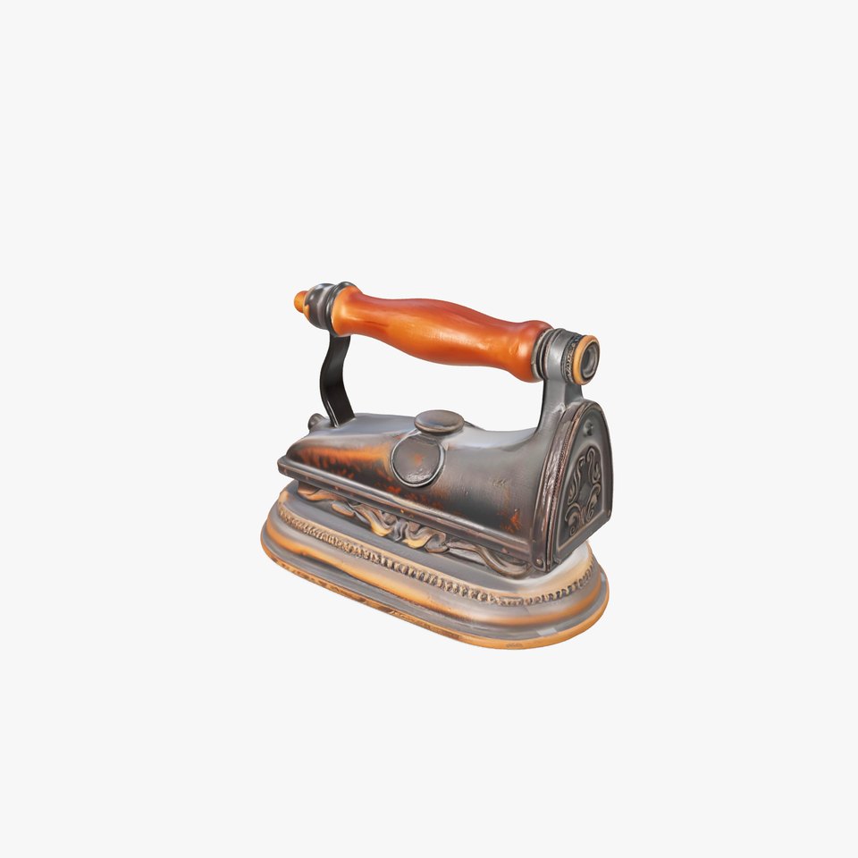 Vintage Iron Wood Handle model pack