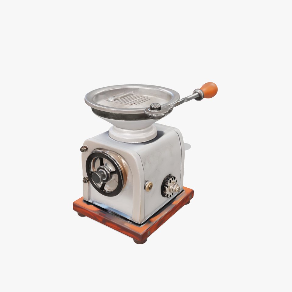 Antique Silver Grinder model pack