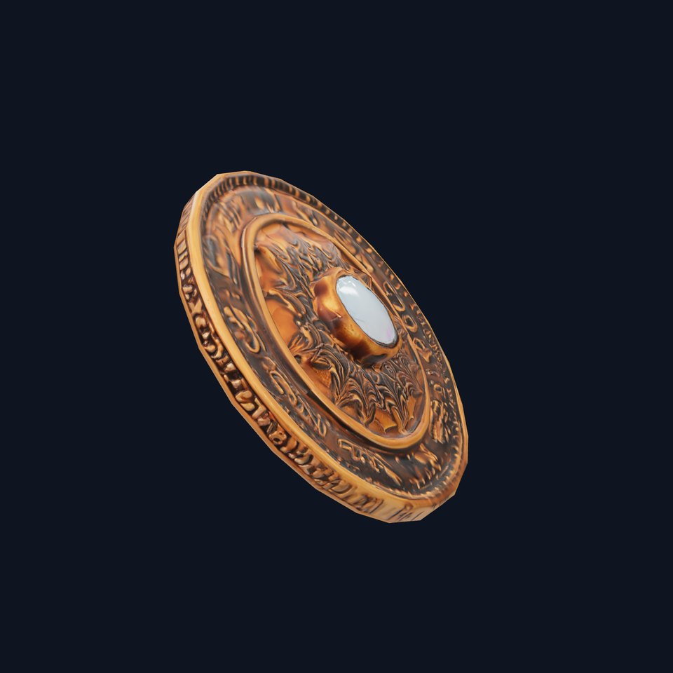 Ancient Bronze Amulet model pack