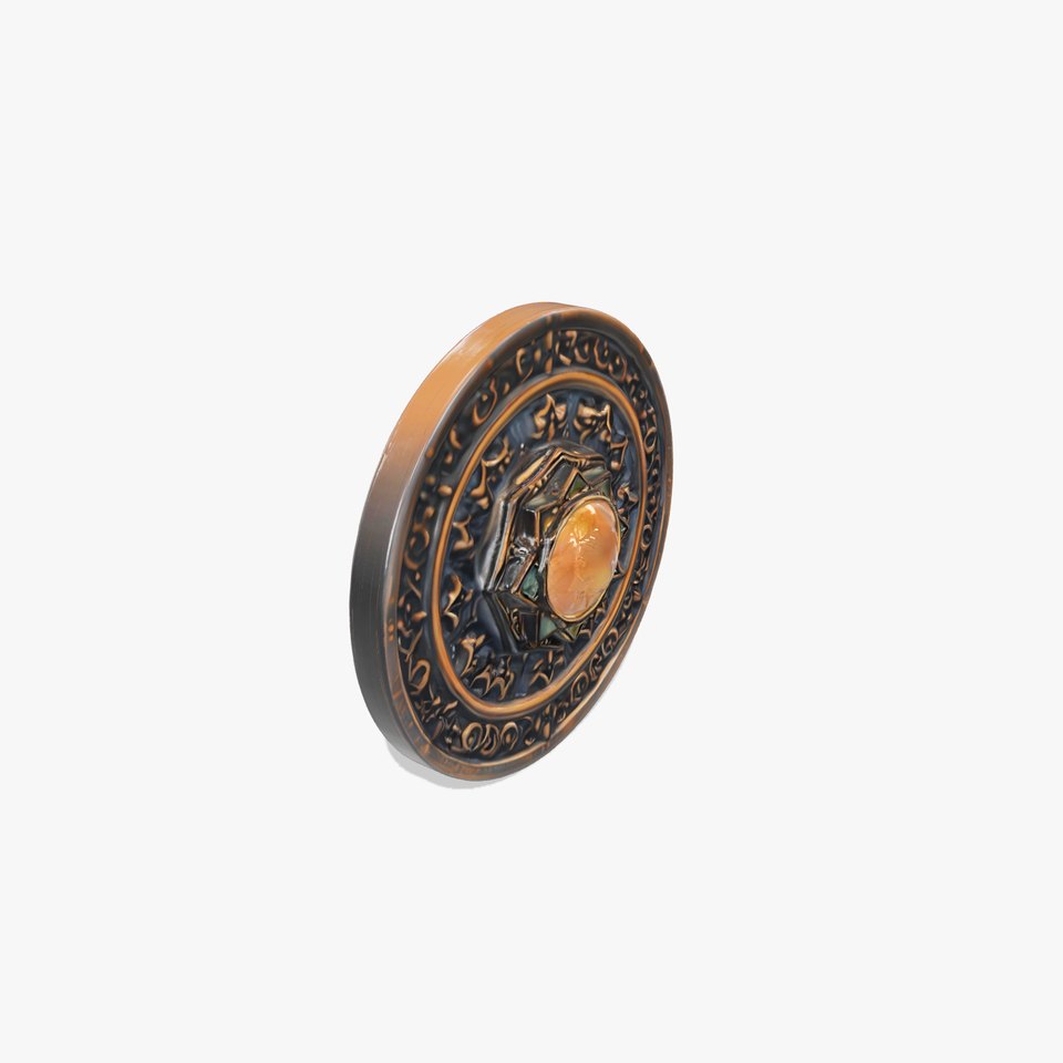 Ornate Bronze Medallion model pack