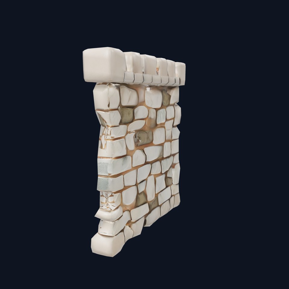 Medieval Stone Wall model pack