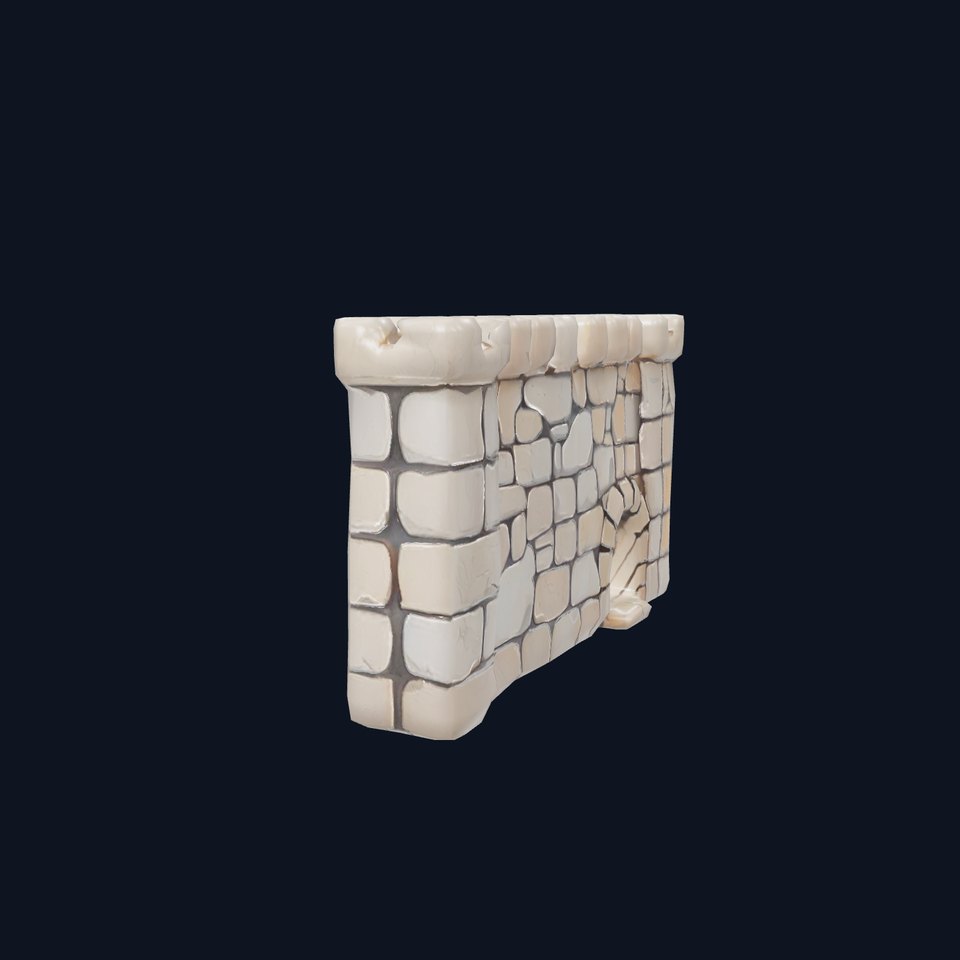 Medieval Stone Wall model pack