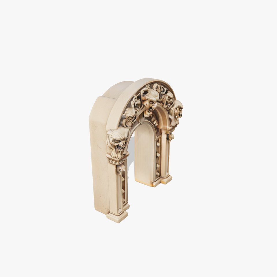 Gothic Stone Archway model pack