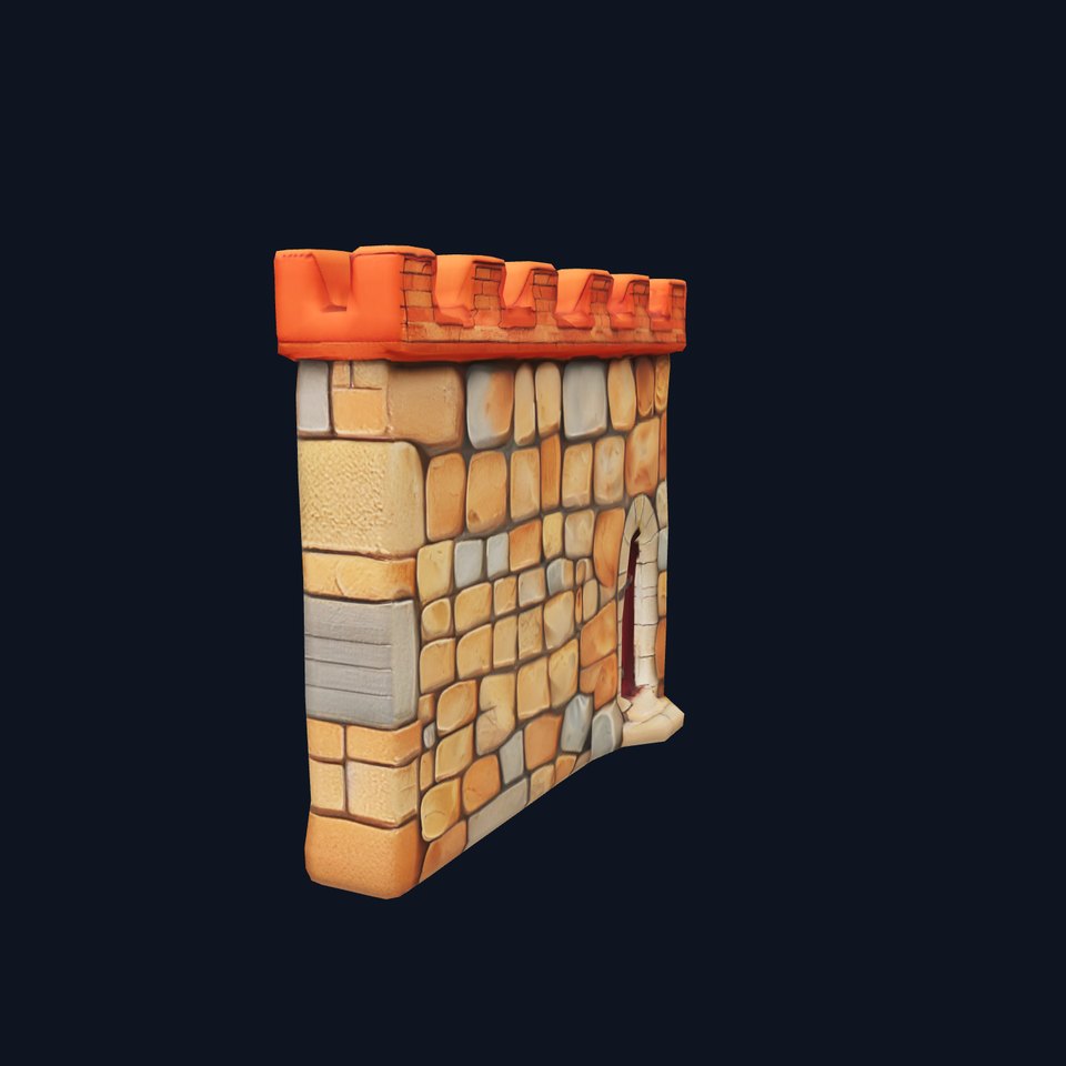 Medieval Stone Wall model pack
