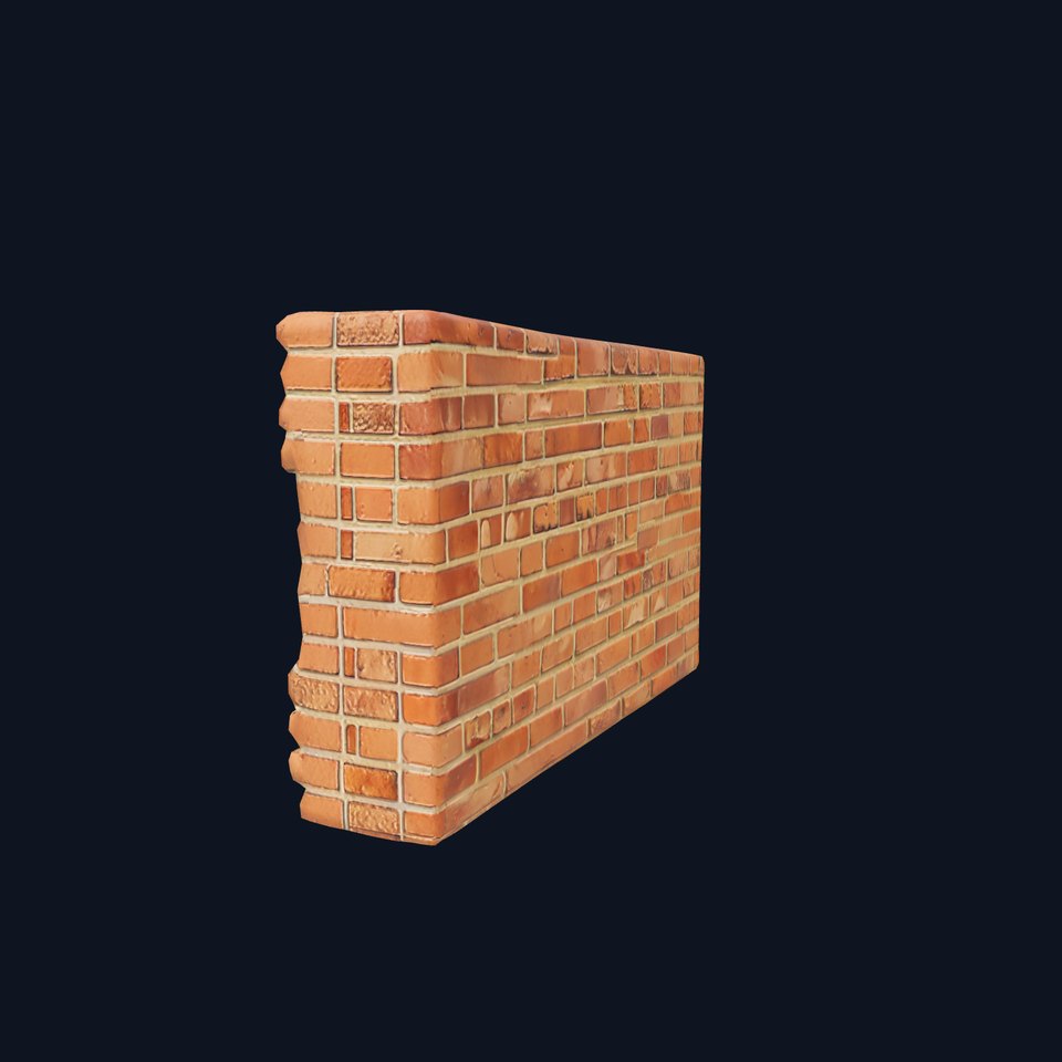 Classic Red Brick Wall model pack