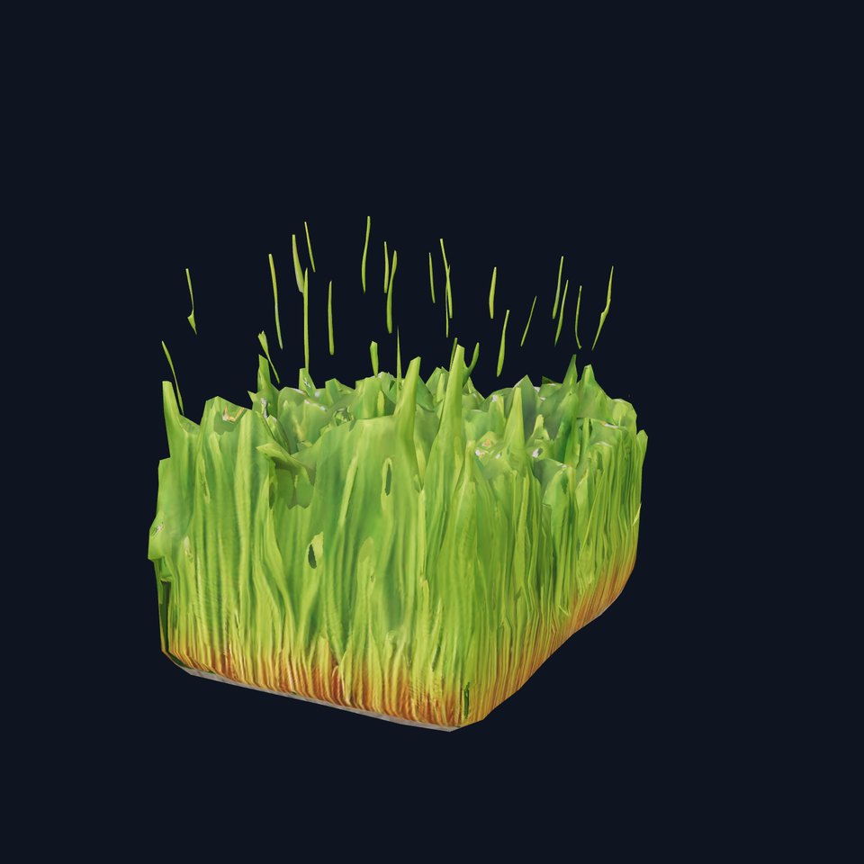 Vibrant Green Grass model pack