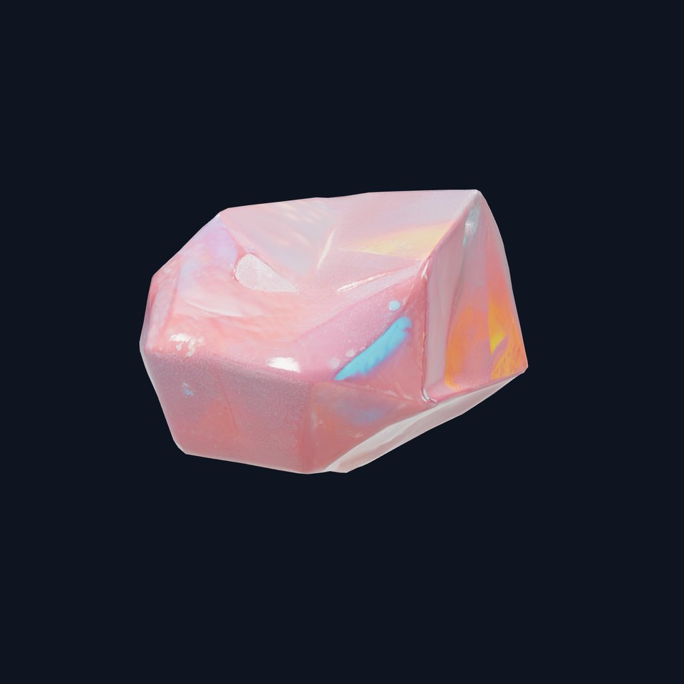 Iridescent Crystal Gemstone model pack