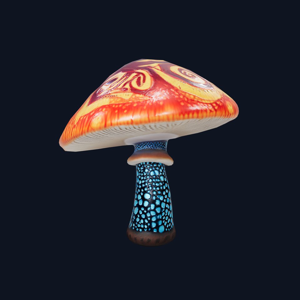 Psychedelic Mushroom model pack