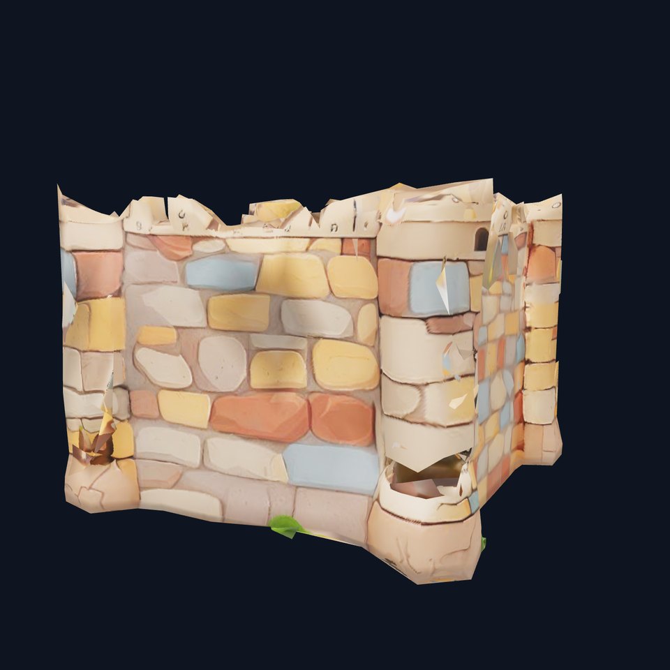 Cartoon Fortress Wall model pack