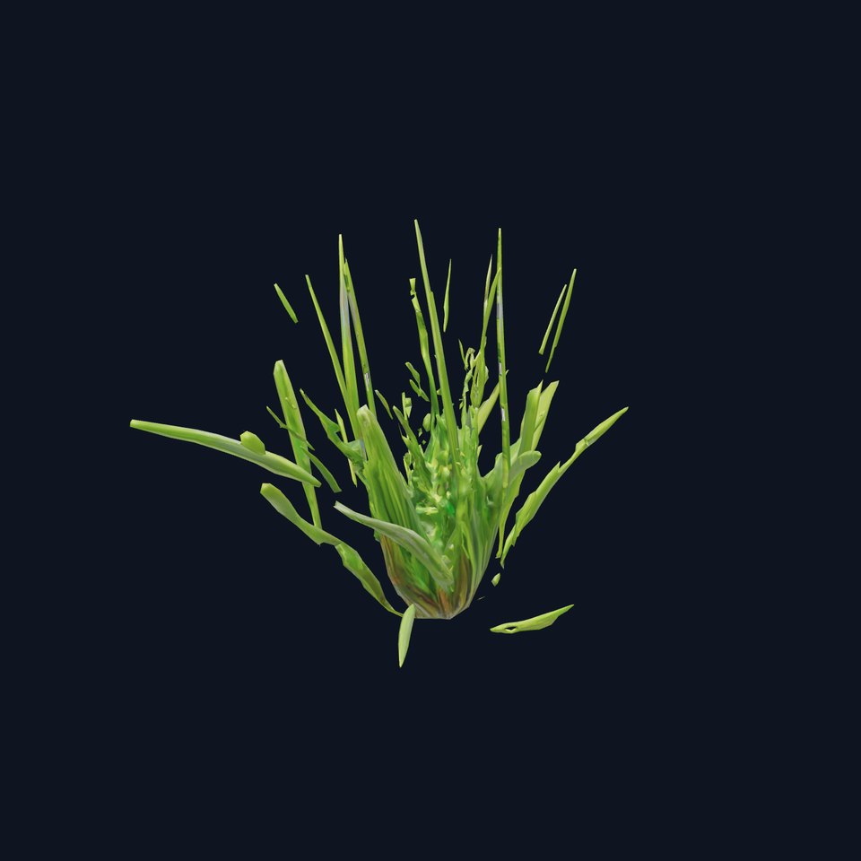 Green Grass Cluster model pack