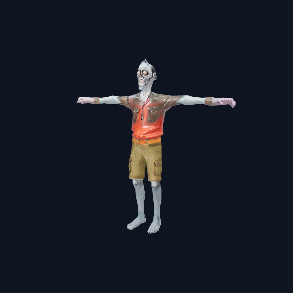 Zany Zombie Attire model pack