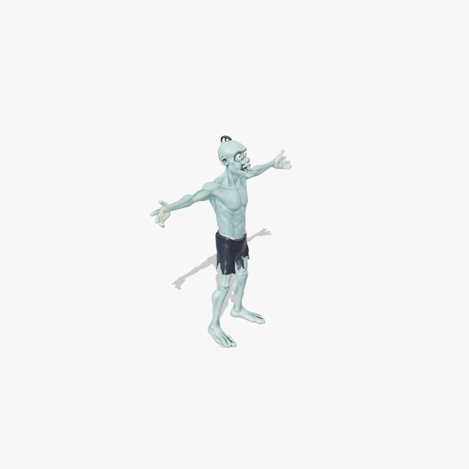 Green Zombie Character model pack