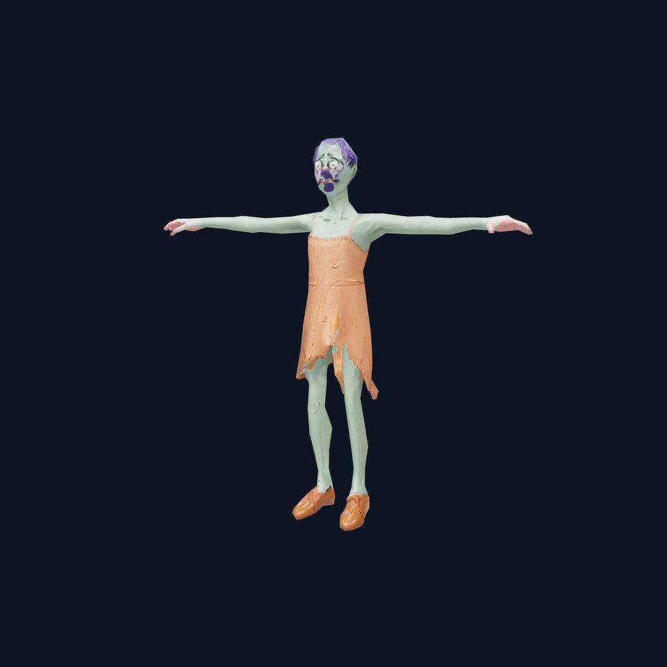 Cartoon Zombie Character model pack